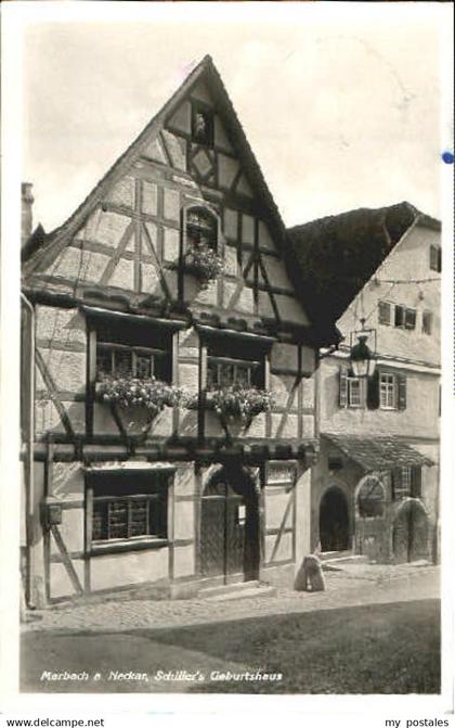 70098882 Marbach Neckar Marbach Neckar Schiller Geburtshaus x 1938