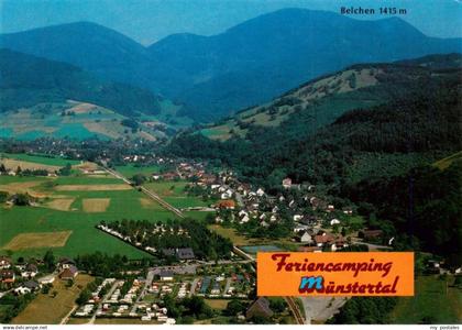 73929581 Muenstertal  Schwarzwald Fliegeraufnahme mit Feriencamping Muenstertal