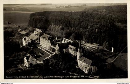 CPA Bonlanden Filderstadt in Württemberg, Kloster und Institut Bonlanden, Fliegeraufnahme