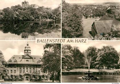 72929123 Ballenstedt Kurpark Kurhaus Schloss Ballenstedt