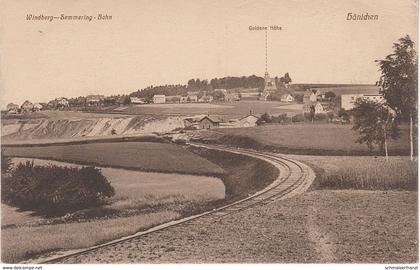 AK Hänichen Windbergbahn Semmeringbahn Bahnhof Eisenbahn ? Goldene Höhe Dresden Bannewitz Rippien Welschhufe Possendorf