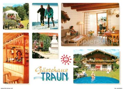 73204384 Hammer Siegsdorf Gaestehaus Traun Swimming Pool Grillplatz Skilanglauf