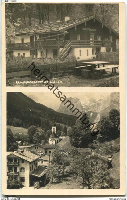 Ramsau - Ramsauer Touristenlager - Foto-Ansichtskarte - Verlag Foto Karsten München