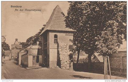 AK Beeskow An der Mauerstrasse Tischlerei Stadttor bei Friedland Tauche Mixdorf Ragow Frankfurt Oder Eisenhüttenstadt