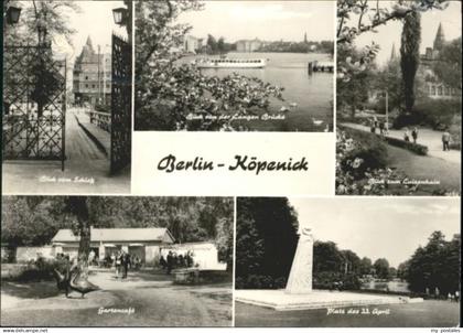 70881718 Berlin-Koepenick Berlin-Koepenick Schloss Schiff Luisenheim Gartencafe