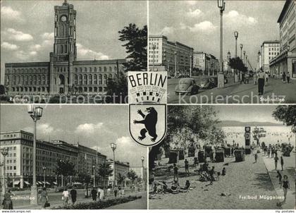 72433183 Berlin Stalinallee Freibad Mueggelsee Rathaus  Berlin