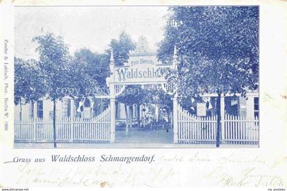 74010320 BERLIN Waldschloss Schmargendorf Deutsche Reichspost