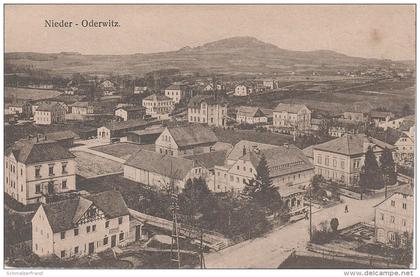 AK Nieder Oderwitz Niederoderwitz Oderwitz Geschäft Gasthof Zug Waggon Bahnhof Eisenbahn bei Eibau Zittau Hainewalde