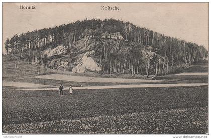 AK Zittau Hörnitz Bergrestaurant Koitzsche Koitsche Gasthaus Baude bei Hainewalde Mittelherwigsdorf Bertsdorf Bahnpost