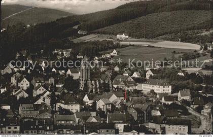 72384331 Betzdorf Sieg Ortsansicht mit ev. Kirche und Struthof Betzdorf