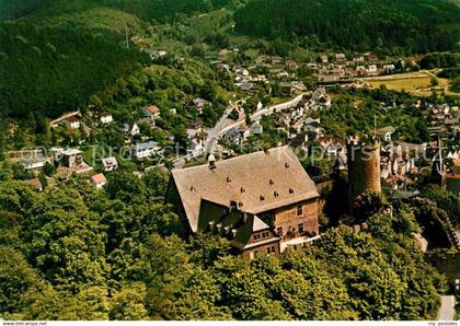 73214343 Biedenkopf Schloss Fliegeraufnahme Biedenkopf