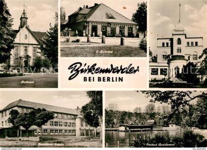 43352617 Birkenwerder Rathaus S-Bahnhof Heilstaette Pestalozzi Schule Freibad Bo