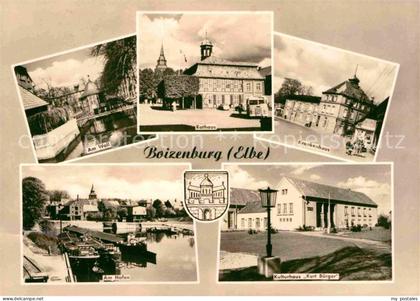 72633049 Boizenburg Am Wall Rathaus Krankenhaus Kulturhaus Kurt Buerger Hafen Bo