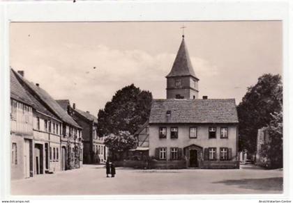 39001411 - Fotokarte von Brueck bei Belzig i.d. M.. Abgebildet ist eine Teilansicht mit dem Kirchturm. Postalisch nicht