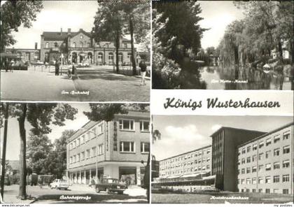 70091025 Koenigs-Wusterhausen Koenigs Wusterhausen Bahnhof Kanal Krankenhaus x 1