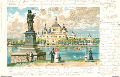 42711953 Bremen Statue Schloss Bremen