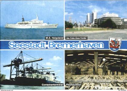 70119817 Bremerhaven Bremerhaven M. S. Helgoland Fischauktion x 1990 Bremerhaven