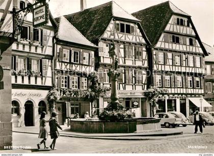 72927115 Bretten Baden Marktplatz Brunnen