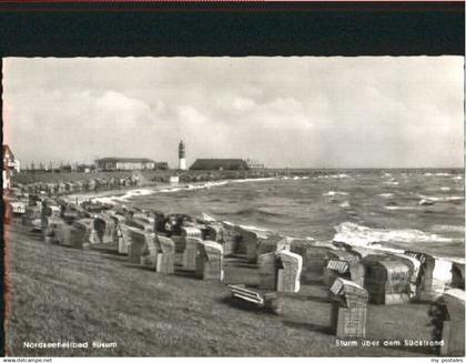 70118615 Buesum Nordseebad Buesum Sturm ungelaufen ca. 1955 Buesum