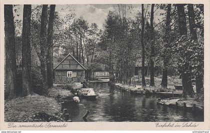 AK Spreewald Lehde Kahn Fließ a Burg Leipe Werben Raddusch Vetschau Guhrow Briesen Zauche Lübbenau Lübben Cottbus