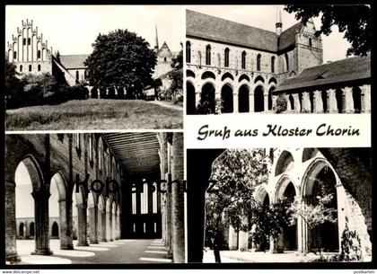 ÄLTERE POSTKARTE GRUSS AUS KLOSTER CHORIN Britz-Chorin couvent abbey Briefmarke Gedenkstätte Langenstein-Zwieberg