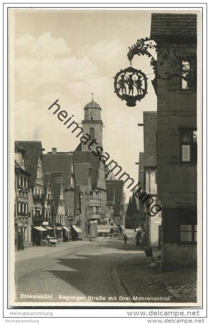 Dinkelsbühl - Segringer Strasse - Drei Mohrenschild - Foto-AK