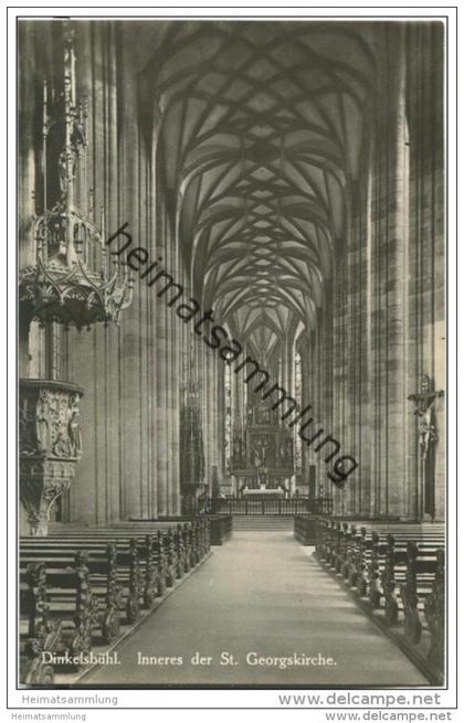 Dinkelsbühl - St. Georgskirche - Inneres - Foto-AK