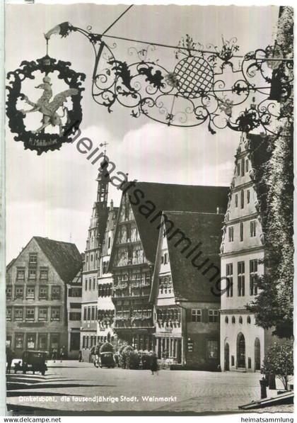 Dinkelsbühl - Weinmarkt - Foto-Ansichtskarte - Verlag Robert Schmidt Dinkelsbühl