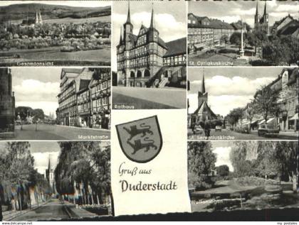 70079847 Duderstadt Duderstadt Rathaus Kirche Anlagen x 1971