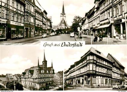 73889040 Duderstadt Untermarktstrasse Rathaus Haus Glaese Duderstadt