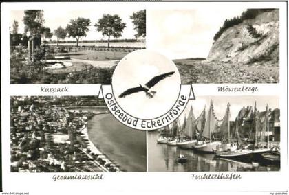 70117180 Eckernfoerde Eckernfoerde Park Hafen ungelaufen ca. 1955