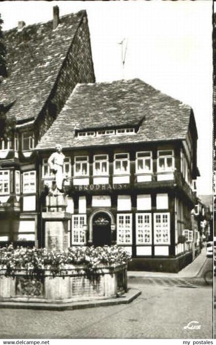 70120560 Einbeck Niedersachsen Einbeck Marktplatz Brodhaus ungelaufen ca. 1955 E