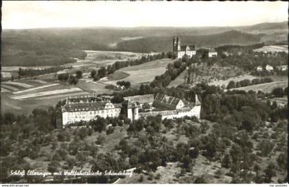 70082113 Ellwangen Jagst Ellwangen Schloss Kirche Schoenenberg Fliegeraufnahme