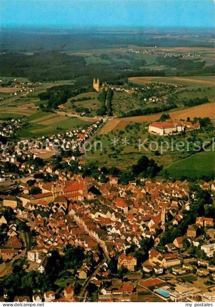 72835054 Ellwangen Jagst Fliegeraufnahme Ellwangen