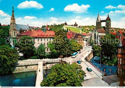 73119089 Esslingen Neckar Agnesbruecke Frauenkirche Stadtkirche Esslingen Neckar