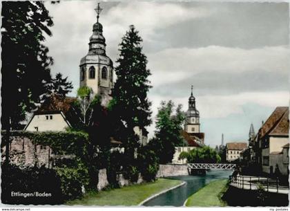 70133090 Ettlingen Ettlingen St Martinskirche Rathaus *