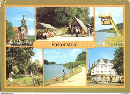 71962958 Falkenstein Vogtland Rathaus Talsperre Falkenstein Schlossfelsen Haus d