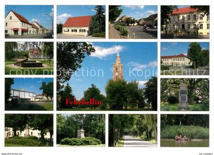 Fehrbellin Teilansichten Kirche Denkmal Gedenkstein Alleestrasse Stadtpark See