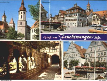 70115404 Feuchtwangen Feuchtwangen Kirche Martkplatz Kreuzgang Roehrenbrunnen x