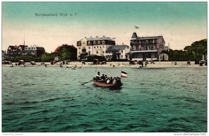 Wyk auf Föhr, Teilansicht, Hotels, um 1910/20