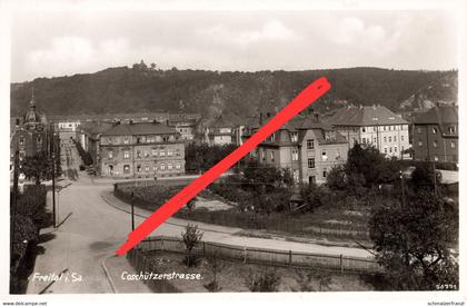 AK Freital Coschützer Straße a Richard Wagner Straße Auenstraße Potschappel Birkigt Burgk Pesterwitz Gittersee Dresden