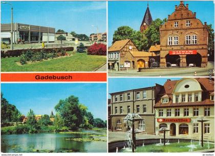 Gadebusch Konsum-Kaufhalle, Rathaus, Burgsee, Markt 1986