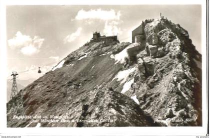 70110427 Zugspitze Muenchner Haus Zugspitze Bergstation o 1943