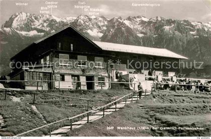 72632208 Garmisch-Partenkirchen Wankhaus Berggaststaette Alpen Garmisch-Partenki