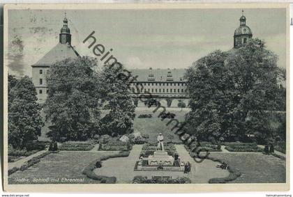 Gotha - Schloss mit Ehrenmal - Verlag Otto Milde Gotha