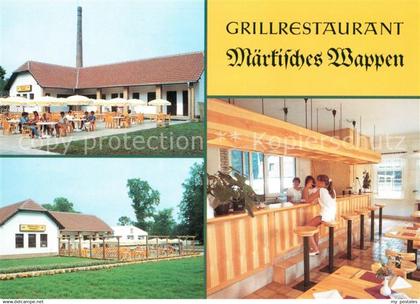 73085442 Dannenwalde Gransee Grillrestaurant Maerkisches Wappen Dannenwalde Gran