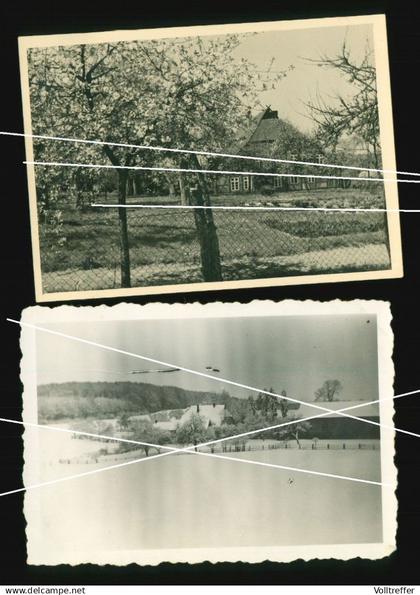 2x orig. Foto 30er Jahre, Forsthaus Forstamt Gehöft Everstorf Grevesmühlen, Sommer und Winter, Everstorfer Forst