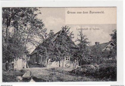 39021414 - Lehde im Spreewald mit Landschaftsidyll ungelaufen  Gute Erhaltung.