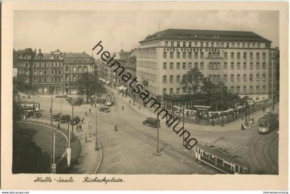 Halle - Riebeckplatz - Strassenbahn - Verlag Zeitungszentrale Halle