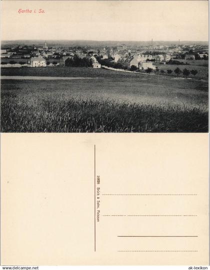 Ansichtskarte Hartha Blick auf Hartha vom Feld aus 1913